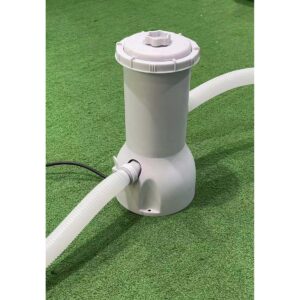 JLeisure Avenli Clean Plus 1000 GPH GFCI Above Ground Swimming Pool Filter Cartridge Pump with 32 mm Hoses for Pools Up To 5,100 Gallons