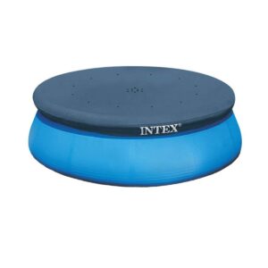 Intex 10' Easy Set Above Ground Swimming Pool Vinyl Round Cover Tarp + 8' Cover
