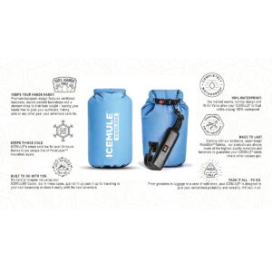 IceMule 1005 Classic Collapsible Portable Soft Sided Roll Top 15 Liter 12 Can Lightweight Insulated Waterproof Leak Proof Backpack Cooler Sling Bag