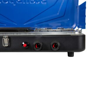 Stansport Propane Stove and Grill Combo Piezo Ignition Blue