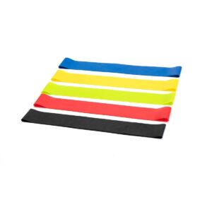 Mind Reader Resistance Loop Resistance Exercise Bands For Home Fitness, Set of 5, Multi-Color