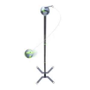 Viva Active Ultimate 2-in-1 Outdoor Swing Ball and Tetherball Game Set with Pole, Rope, and Stand and Soft Grip Paddles Included