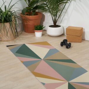 Alisa Galitsyna Pastel Triangles (6mm) 24" x 70" Yoga Mat - Society6