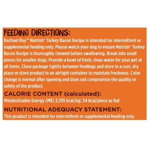 Rachael Ray Nutrish Hickory Smoked Turkey Bacon Jerky Dog Treats - 12oz