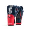 Everlast Pro Style Elite Exercise Workout Training Boxing Gloves for Sparring, Heavy Bag and Mitt Work, Size 16 Ounces Navy/Red