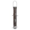 Droll Yankees Classic Finch Feeder with Ring Pull Advantage - Silver