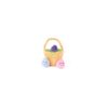 ZippyPaws - Holiday Burrow, Interactive Squeaky Hide and Seek Plush Dog Toy - Easter Egg Basket