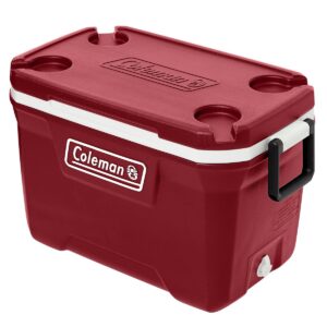 Coleman 52-Quart Hard Ice Chest Cooler - Mahogany Red