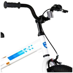 JOYSTAR 039 Whizz Series 16-Inch Ride On Bicycle Kid's Sport BMX Bike with Training Wheels for Children Ages 4 to 7 Years Old, White
