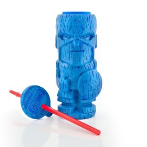 Beeline Creative Geeki Tikis Marvel Captain America Tumbler | Tiki Style Cup | Holds 19 Ounces