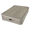 Insta-Bed 18" Air Mattress with Internal AC Pump & Neverflat Fabric Plush Top- Queen
