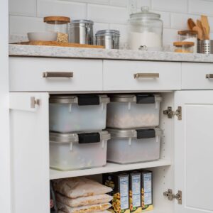 IRIS Airtight Pet Food and Treat Storage Container - Gray - 10lb - 4pk