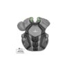 All-Star Sports S7 SEI Certified 16.5 Inch Axis Adult Baseball Softball Catcher Chest Protector with Shoulder and Throat Molded PE Plates, Graphite