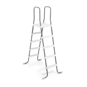 Intex Steel Frame Above Ground Swimming Pool Ladder + Pool Ladder Step Pad