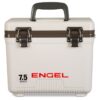 Engel 7.5-Quart 8-Can EVA Gasket Seal Ice and DryBox Cooler with Carry Handles and Shoulder Strap, White