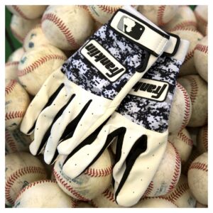 Franklin Sports Digitek Adult Batting Glove - Gray/White/Black Digi (XL)