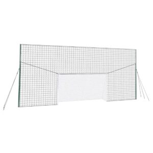 Open Goaaal JX-OGFS1 Adjustable Soccer Practice Net Rebounder Backstop with Training Goal, Standard Size (2 Pack)