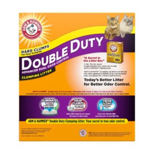 Arm & Hammer Double Duty Advanced Dual Odor Control Clumping Litter - 29lbs