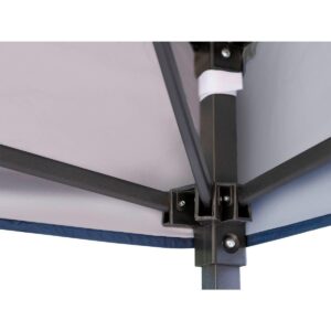 Monoprice 10 x 10 ft Pop Up Canopy - Navy Blue, 500D Polyester Canopy Cover, UPF50+, Waterproof, For Backyard BBQs, Camping, Tailgate, Sporting Events