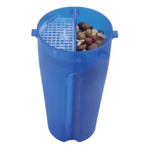 Pet Food Water Bottle 2-in-1 Portable with 2 Collapsible Bowls for Dog Travel Walking Hiking, Blue/Black