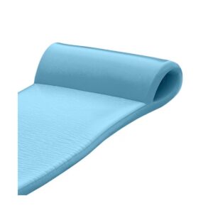 TRC Recreation PVC Pool Float Storage Drying Rack w/ Foam Lounger Metallic Blue