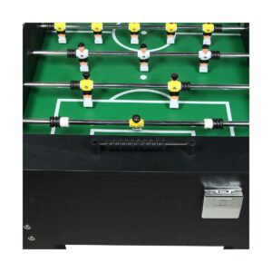 Sunnydaze Indoor Modern Style Foosball Soccer Game Table with Drink Holders and Manual Scorers - 55" - Black