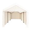 Caravan Canopy CVAN12002110160 Mega Domain Carport 4 Sidewalls, Tan
