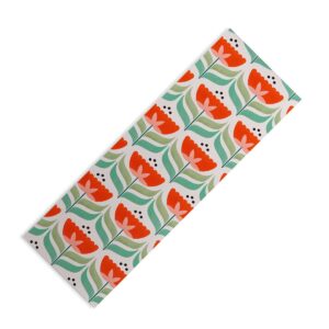 Showmemars Retro Tulips Pattern (6mm) 24" x 70" Yoga Mat - Society6