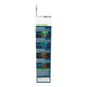 GloFish Color-Changing Cycle Light 5 Gallons, Four Modes With White, Blue And Black LED Lights