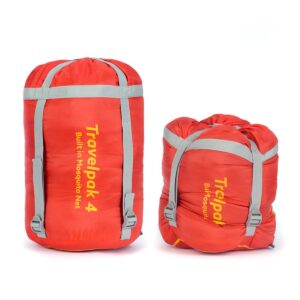 Snugpak Travelpak 4 Sleeping Bag with Mosquito Net, 19 Degree, Left Hand Zip, Pebble Gray