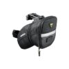 Topeak Aero Wedge Seat Bag: QuickClick, Medium, Black