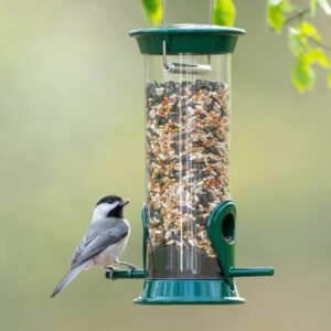 Droll Yankees New Generation 8" Sunflower/Mixed Seed Feeder - Green