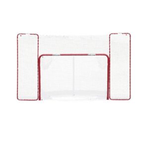 EZ Goal Portable Folding Regulation Size Hockey Training Goal Net with Backstop