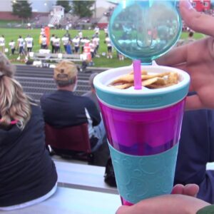 Snackeez 2-in-1 Snack & Drink Cup Blue/Green