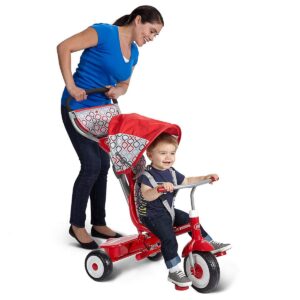 Radio Flyer Ultimate 4-in-1 Stroll ‘N Trike Ride On with 3-Point Harness, Red