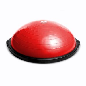 BOSU 26 Inch Pro Balance Trainer Ball Exercise Fitness Gym Equipment for Yoga, Sports, Personal Trainer, Rehabilitation, & Physical Therapy, Red/Black
