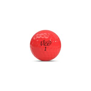 Vice Pro Soft Golf Balls - Neon Red