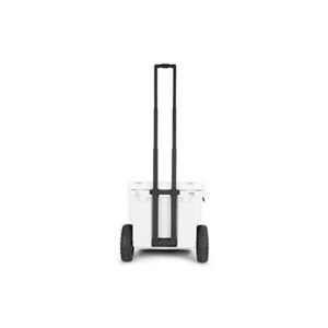 RovR RollR Portable Rolling Outdoor Insulated Cooler with Wheels for Camping, Beach, Picnics, 45 Quart, White