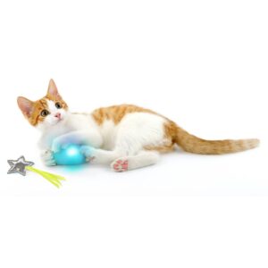 SmartyKat Twinkle Time Cloud & Star Electronic Light Up Plush Cat Toy - 2pk