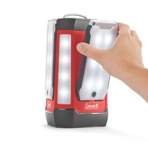 Coleman 3-Panel 600L LED Lantern - Red