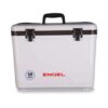 Engel 30-Quart 48 Can Portable Leak-Proof Compact Lightweight Insulated Airtight Hard Drybox Cooler for Fishing, Hunting, and Camping, White