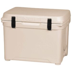 Engel Roto-Molded Bear-Resistant 50-Quart Portable Hard Drink Cooler, Coastal White