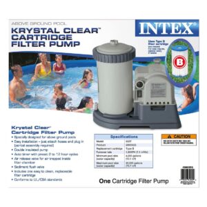 Intex 28633EG 2500 GPH Above Ground Swimming Pool Cartridge Filter Pump System