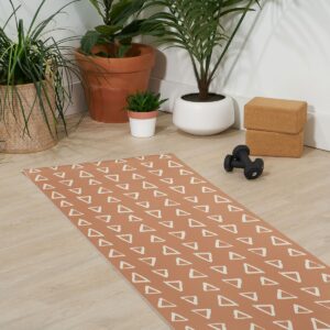 AvenieModern Boho Triangles (6mm) 24" x 70" Yoga Mat - Society6