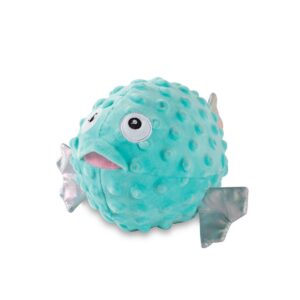 PetShop by Fringe Studio Puffed Up Puffer Fish Dog Toy