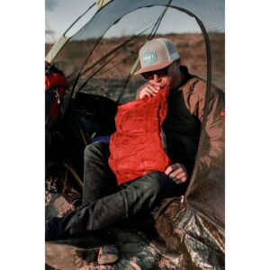 Stansport Self Inflating Outdoor Camping Pillow Seat Cushion Burgundy Grey