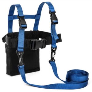 Lucky Bums 1010NA Kids Ski Snowboard Skateboard Harness w/ Grip N' Guide Handle, 2 Leashes, and Mini Backpack for Children Ages 2 to 7 Years Old, Navy