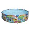 Bestway Steel Pro Easy Setup Panda Rainbow Jungle Print 9 Foot DuraPlus Reinforced Puncture Resistant PVC Liner Round Above Ground Pool