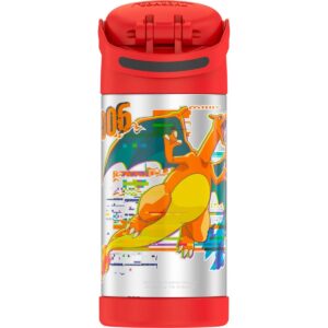Thermos Pokémon 12oz FUNtainer Water Bottle with Bail Handle - Red