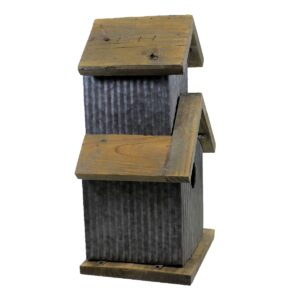Home & Garden 14.75" Townhouse Bird House Decor Two Tier Direct Designs International - Bird And Insect Houses